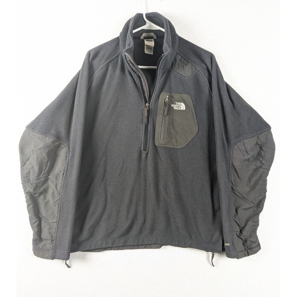 The North Face Mens Fleece Jacket Size M Tka‎ 200 Polyester Gray